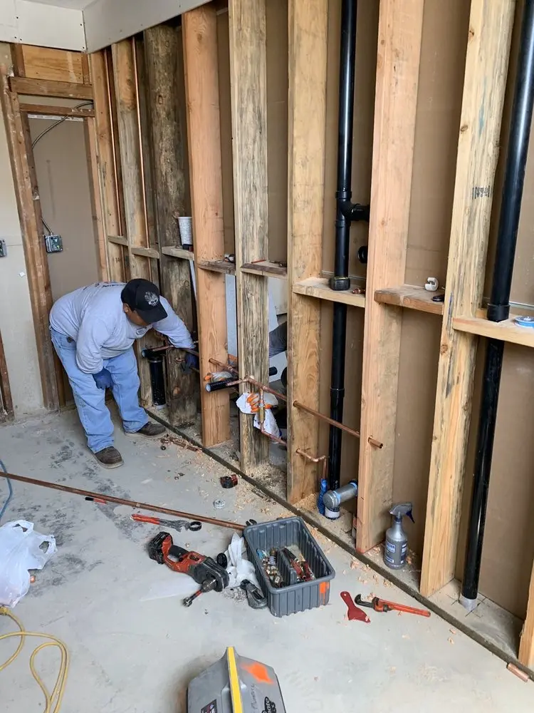Commercial rough-in plumbing for Gas Line Repair in Oak Island